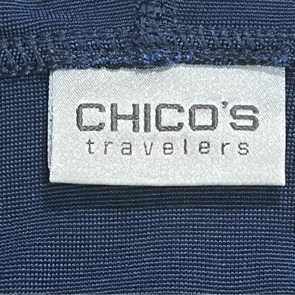CHICO'S TRAVELERS HOODED PULLOVER V-NECK - Picture 10 of 11